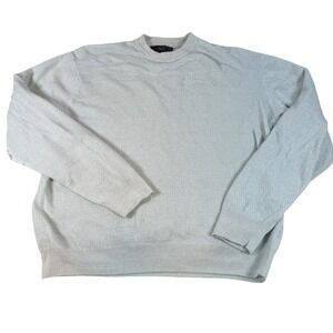 Tasso Elba Women's Sweater Size Large Light Green Crew Neck Alpaca Wool Preppy